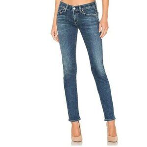 CITIZENS of HUMANITY RACER Low Rise Slim Leg Women’s Blue Jeans Slash Sz 25 NWTs